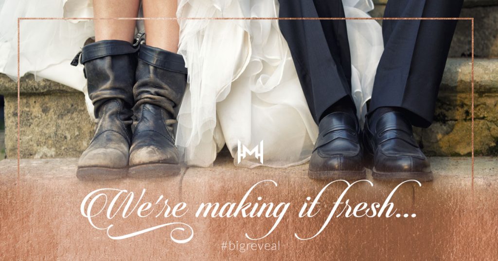 Social media frame for Manor on High’s fresh wedding style