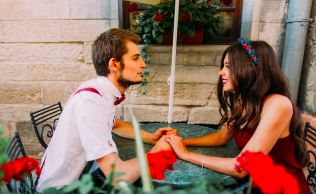 Couples holding hands