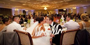 Elegant ballroom setup at Manor on High