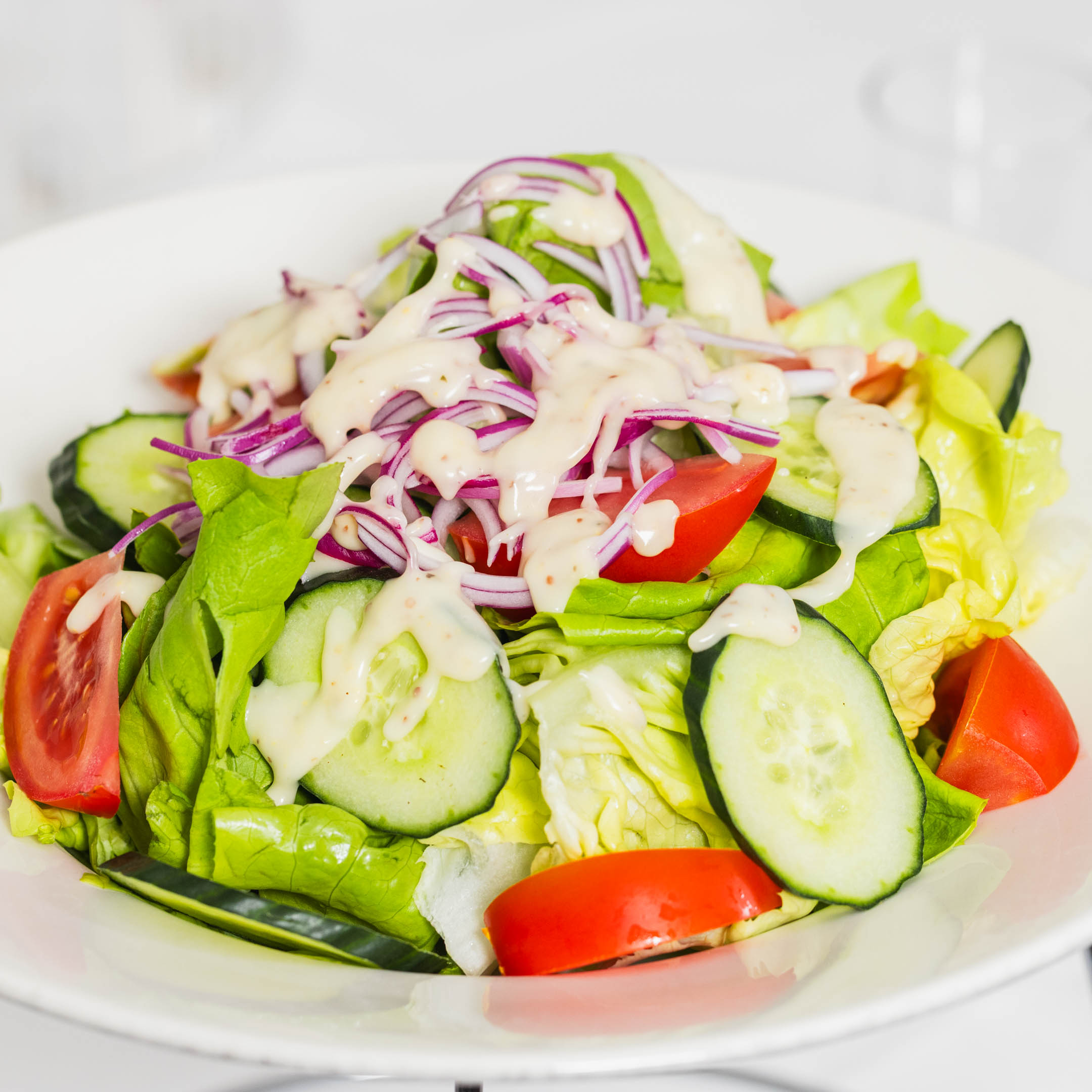 Garden salad dish from Manor on High food menu